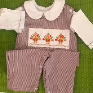 Boys Sweet Dreams Thanksgiving Longalls